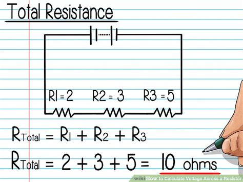 How To Calculate Voltage Across A Resistor With Pictures