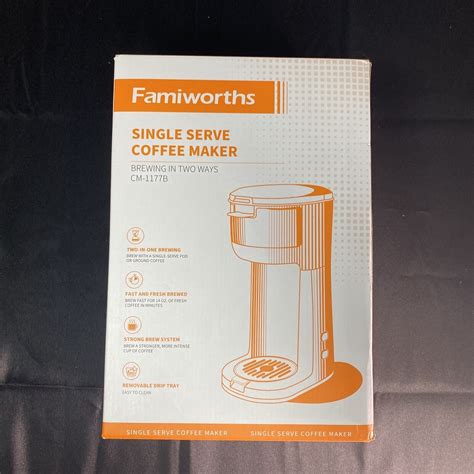 Famiworths Iced Coffee Maker Hot And Cold Coffee Maker Single Serve For