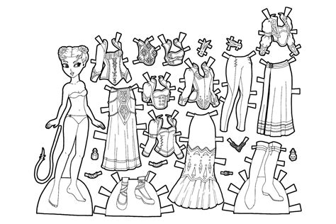 Boneca Para Colorir E Imprimir - 8