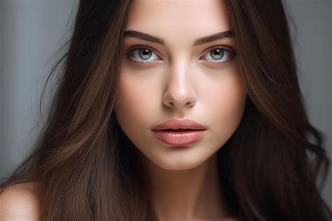 AI Generated Beautiful Brunette With Natural Makeup 38828185 Stock
