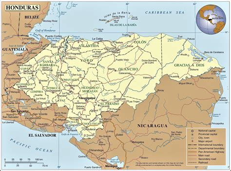 Map Of Honduras And Surrounding Countries - How To Draw A Map