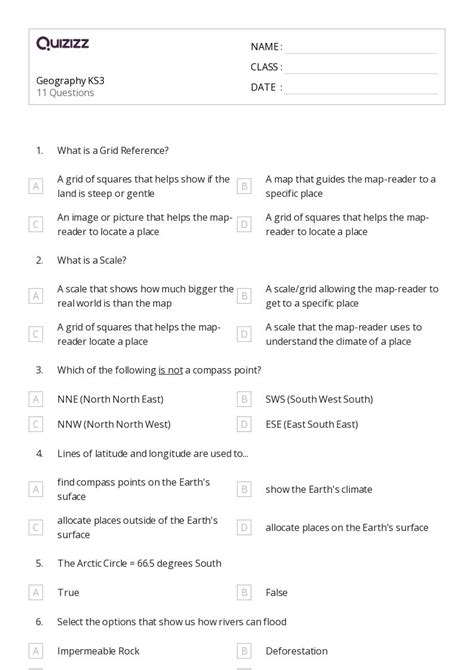 50+ Geography worksheets for 8th Year on Quizizz | Free & Printable