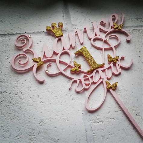 Топпер для праздничного торта на годовасие Златушки. #топпер #топперы # ...