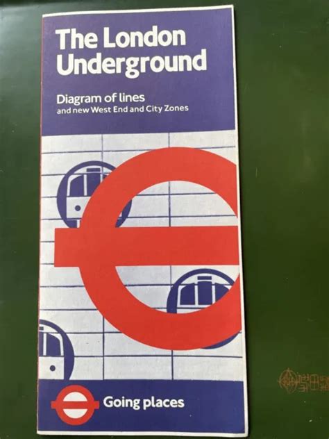 1981 NO 2 London Transport Underground Map Diagram Of Lines Tube Ref