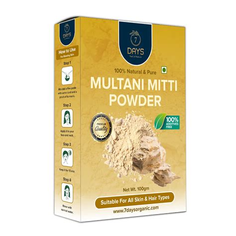 Buy Days Organic Multani Mitti Powder Face Pack Powder Hair