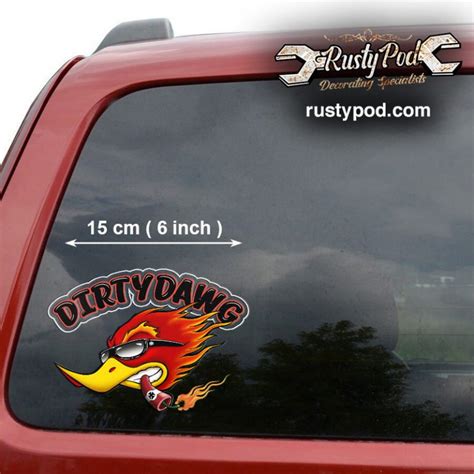 Pcs Personalized Hot Rod Bird Vinyl Sticker Rustypod Store