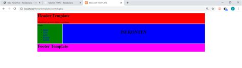 detail contoh template sederhana koleksi nomer