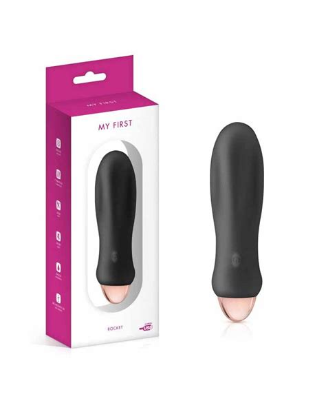 Vibrador My First Rocket Recarreg Vel Preto Lx Sex Shop