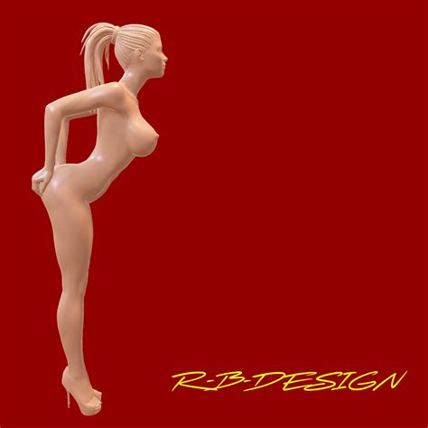 D File X Ultra Nude Realistic Very Sexy Erotic Pin Up Girl With Different Hairstyles For All