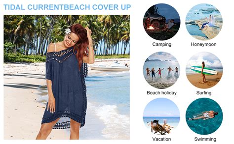 Bomclap Damen Strandkleid V Ausschnitt Bikini Cover Up Sommerkleid