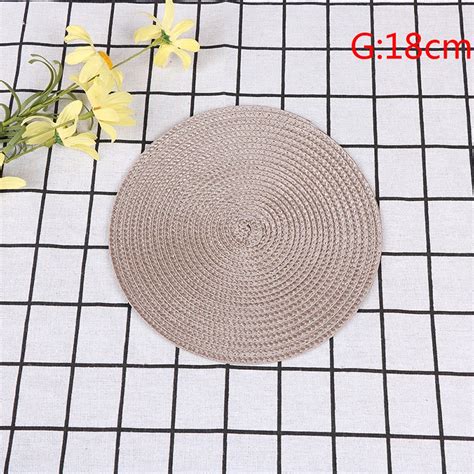 Круглая тканевая салфетка под приборы настольная простая стильная ...