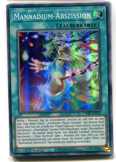 Yu Gi Oh Mannadium Abszission Super Rare Cyac De Kaufen Auf Ricardo