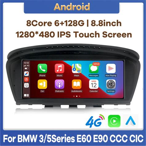 Autoradio Android 11 8 Cœurs 6 Go 128 Go Gps Lecteur Multimédia