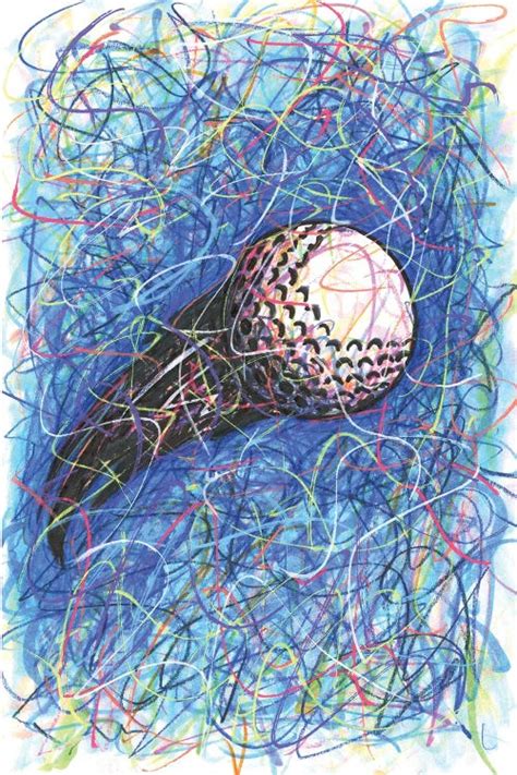 Golf Ball Art Print By Kitslam Icanvas