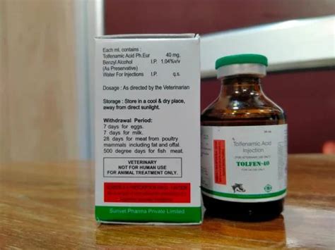 Tolfenamic Acid Veterinary Injection Sunvet Pharma Private Limited