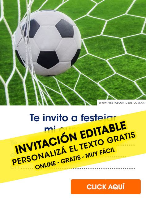 Arriba Images Tarjetas De Invitacion Cumplea Os Infantil Futbol