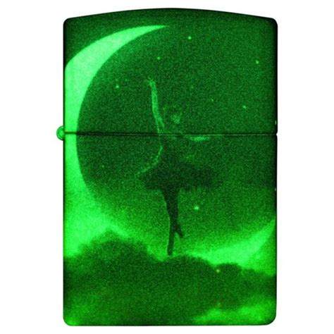 Zippo Mythological Design Glow In The Dark Green Matte Zippovn