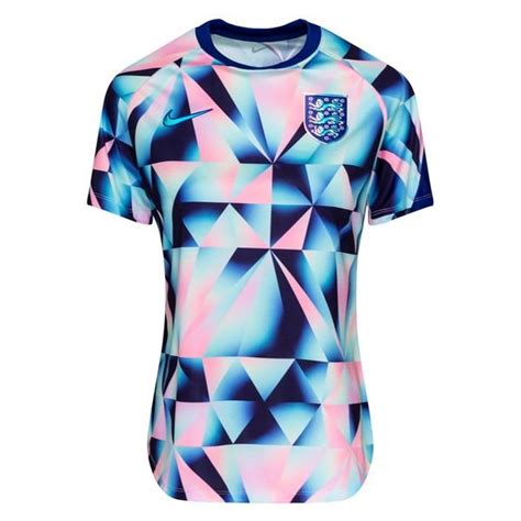 England Training T Shirt Pre Match Frauen EM 2022 Blau Damen