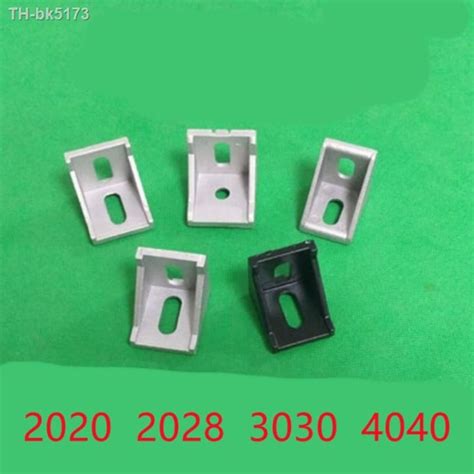 10 20pcs 2020 2028 3030 4040 Black Or Sliver Corner Fittings Bracket