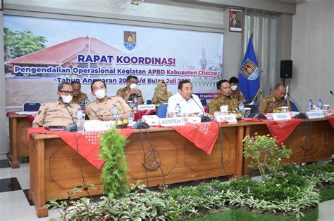 Bupati Cilacap Buka Rakor POK APBD Kabupaten Cilacap Hingga Bulan Juli