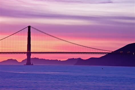 Golden Gate Bridge At Sunset by Jeremy Duguid Photography