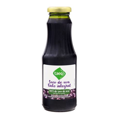 Suco De Uva Integral Tem Açúcar - Suco Integral Uva Tinto sem Adição de Açúcar Taeq Garrafa 300ml | Pão ...