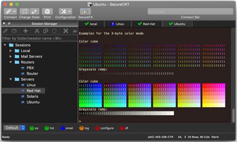 change colors   session  securecrt   vseraglo
