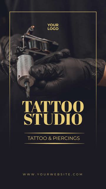 Plantilla Artistas Del Tatuaje En L Nea De Historia De Instagram