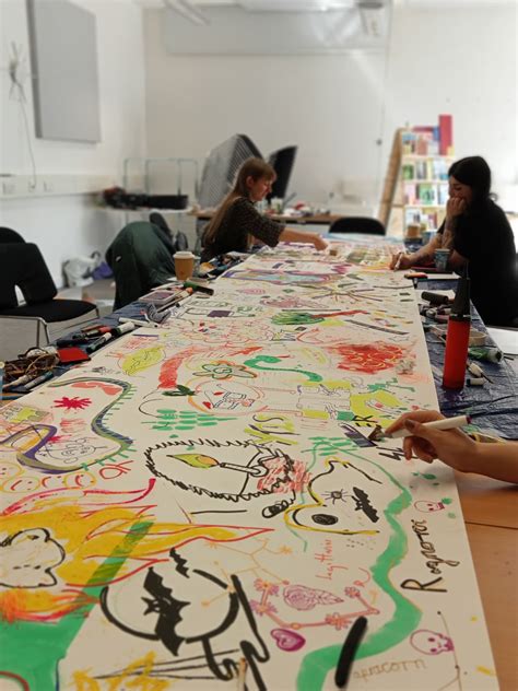 An Exercise in Communal Drawing with Scarborough Zine Library