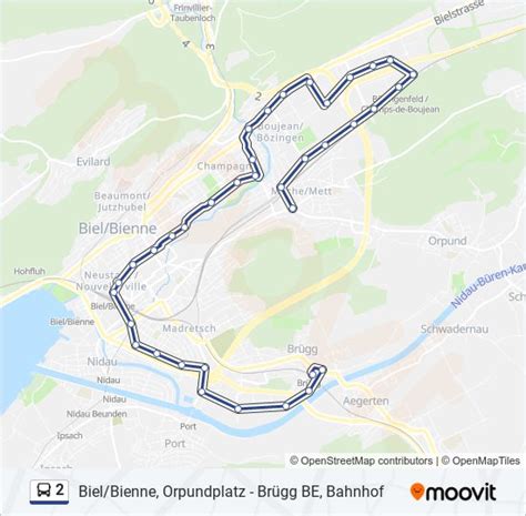 Route Schedules Stops Maps Biel Bienne Orpundplatzbr Gg Be