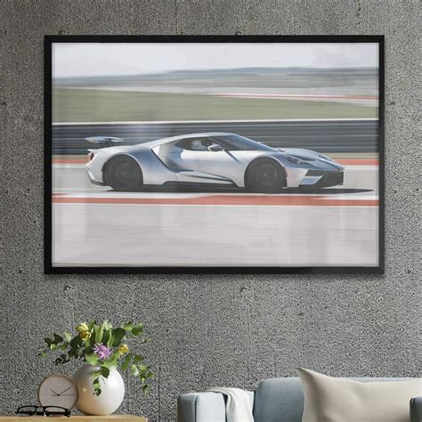 Quadro Decorativo Carro Ford GT Fran Adesivos De Parede