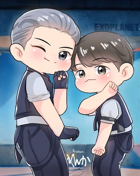 𝑪𝒓 𝑰𝒏𝒔𝒕𝒂𝒈𝒓𝒂𝒎 Exo cartoon Exo chibi fanart Exo anime