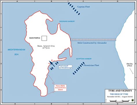 Ancient Tyre Map