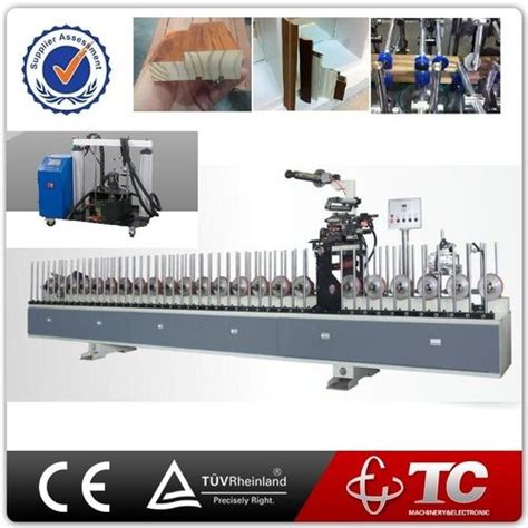 Hot Melt Profile Wrapping Machine At Best Price In Foshan Foshan Tc Woodworking Machinery Co