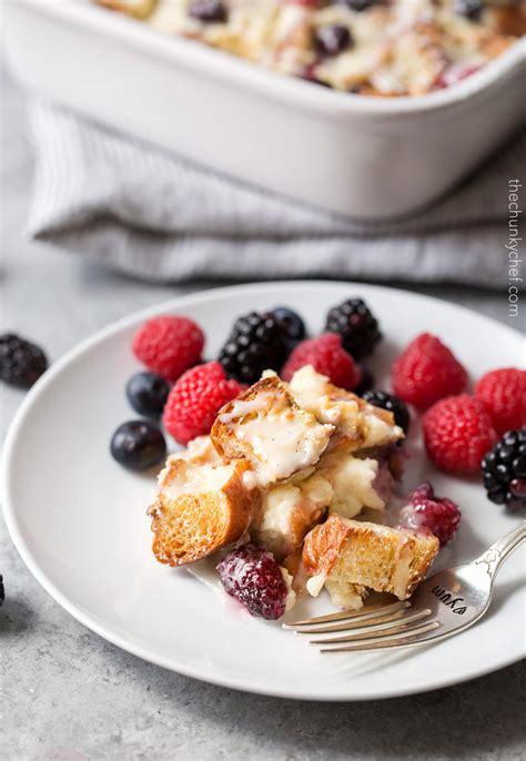 Berry Croissant Bake Breakfast Casserole Make Ahead The Chunky Chef