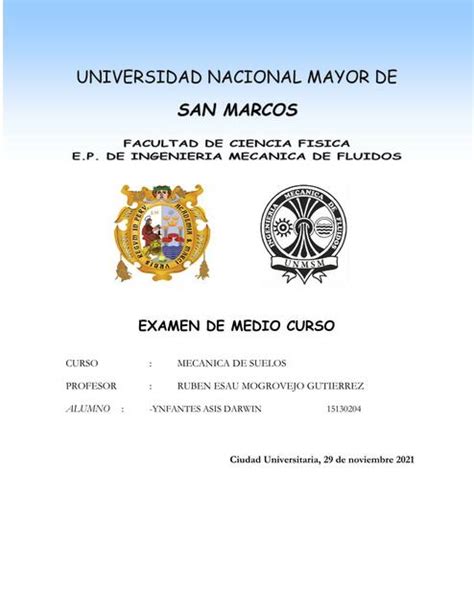 Examen Parcial Mecánica de Suelos Darwin Ynfantes uDocz