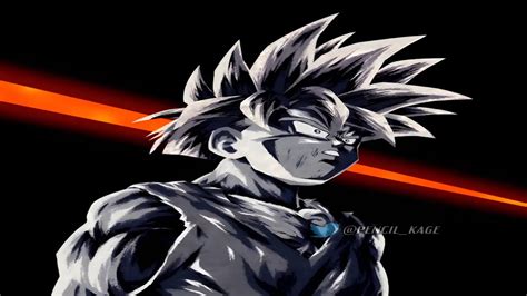 Ultra Ssj Gohan Ink Brush Animation Edit Trailer Pencil Kage