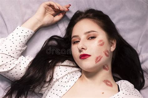 Lipstick Kisses Lesbian Stock Photos Free Royalty Free Stock Photos