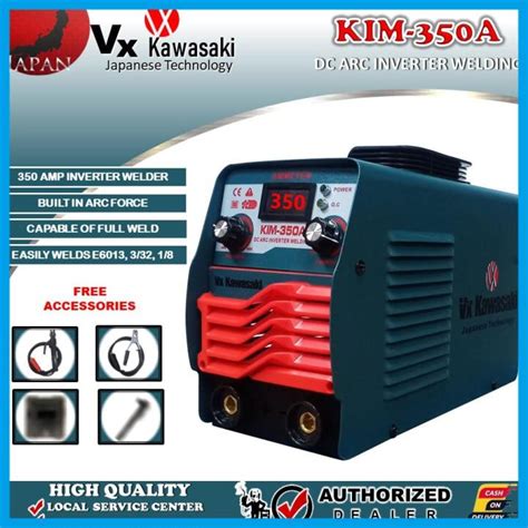 VX KAWASAKI Inverter Portable Welding Machine KIM350A 350 With ARC