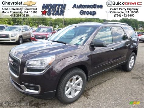 2015 Midnight Amethyst Metallic Gmc Acadia Sle Awd 94998042 Photo 1