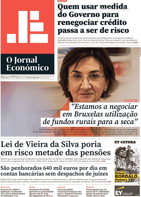 O Jornal Económico 28 out 2022 Jornais e Revistas SAPO pt