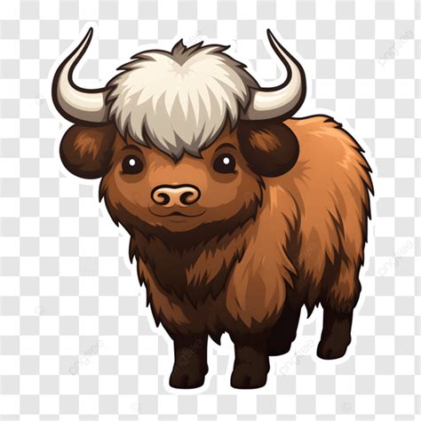 Yak Con Cuernos Robustos Se Alza Con O…