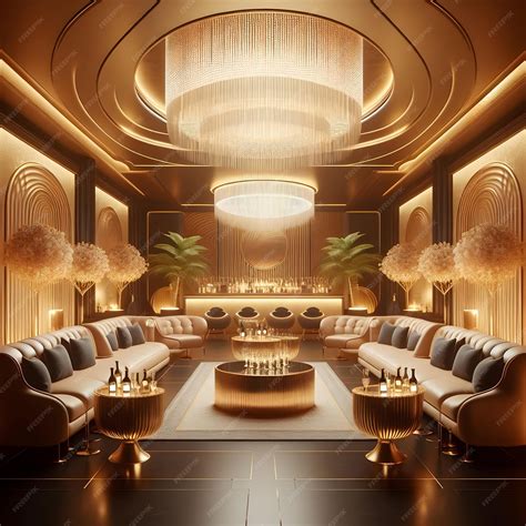 A VIP lounge area with plush seating and bottle service at the