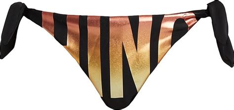 Moschino Low Rise Logo Bikini Bottom ShopStyle Two Piece Swimsuits
