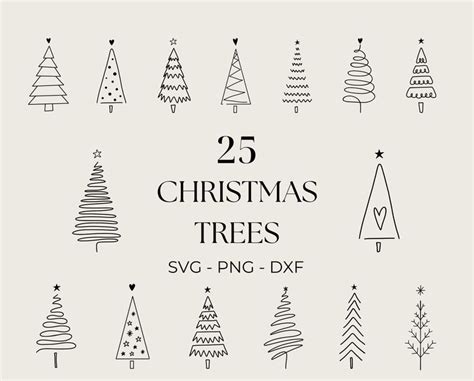 Christmas Tree Svg Christmas Window Svg Hand Drawn Christmas Clipart