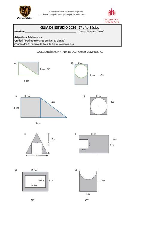 Calculo De Areas De Figuras Geometricas Compuestas Ejercicio Y Sexiz Pix