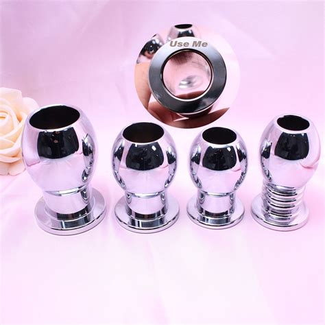 Custom Metal Enema Anal Plug Dilator Hollow Anal Butt Plug Stainless Steel Anal Stretcher Sex