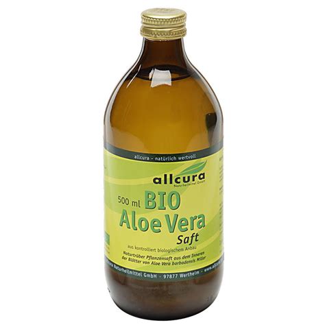 Allcura Aloe Vera Saft Bio 500 Ml Shop Apotheke Ch