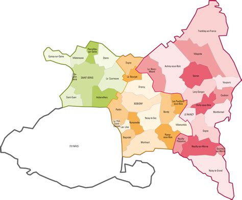 Carte Des Communes De Seine Saint Denis My Blog