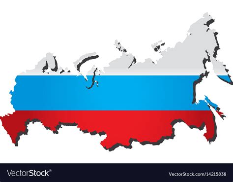 Russia Map Royalty Free Vector Image Vectorstock